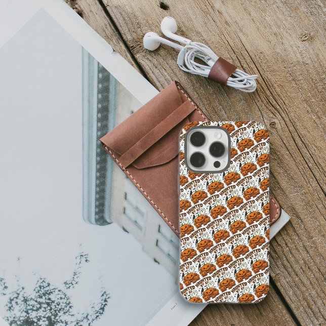 Haunted by 67 Funny Ghost And Pumpkin Halloween Case-Mate iPhone Case (Creator Uploaded)