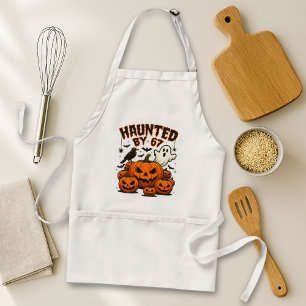Haunted by 67 Funny Ghost And Pumpkin Halloween Standard Apron