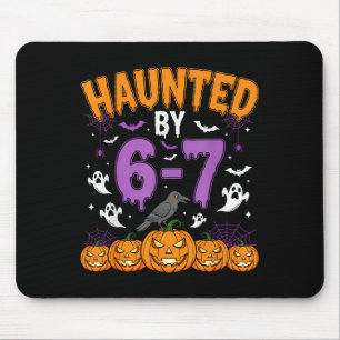 Haunted By 67 Funny Halloween Novelty Costume Meme Mouse Pad