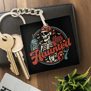 Haunted By 67 Funny Halloween Six Seven 67 Meme Key Ring