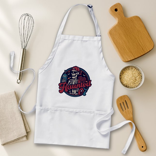 Haunted By 67 Funny Halloween Six Seven 67 Meme Standard Apron (Creator Uploaded)
