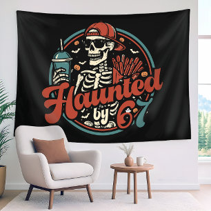 Haunted By 67 Funny Halloween Six Seven 67 Meme Tapestry