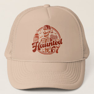 Haunted By 67 Funny Halloween Six Seven 67 Meme Trucker Hat