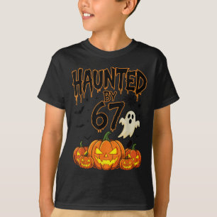 Haunted By 67 Funny Pumpkin And Ghost Halloween Co T-Shirt