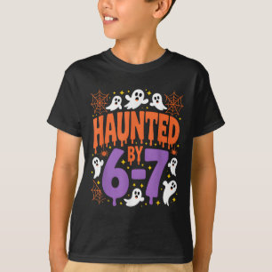 Haunted By 67 Ghosts And Sders Six Seven Gen Hallo T-Shirt