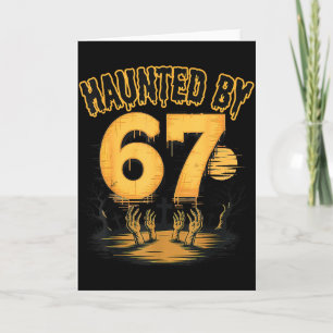 Haunted By 6 7 Halloween Spooky Season Ghost Six S Card
