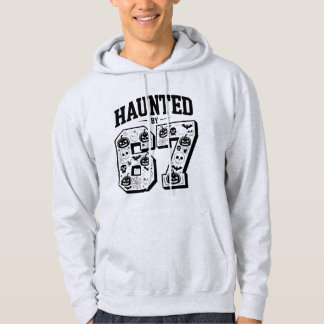 Haunted by 6 7 haloowen spooky gifts for men hoodie