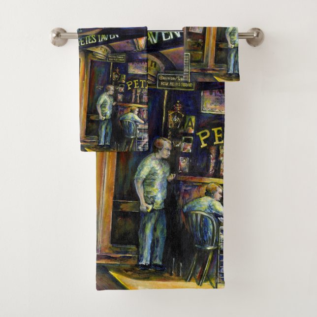 Haunted by the Amorphous Shape of Shadows Bath Towel Set (Insitu)