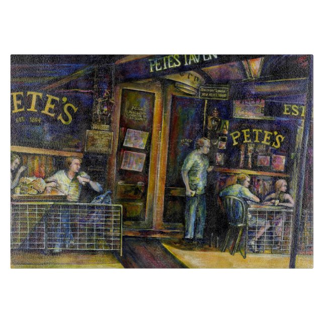 Haunted by the Amorphous Shape of Shadows Cutting Board (Front)