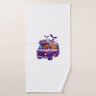  Haunted Camper Van Bath Towel