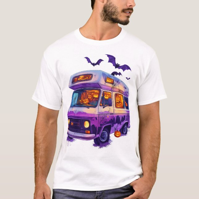  Haunted Camper Van T-Shirt (Front)