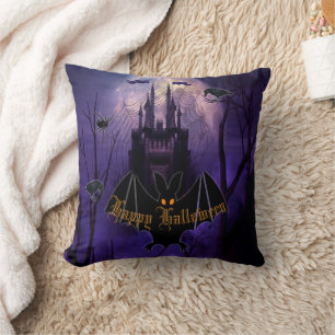 Haunted Castle Halloween Cushion