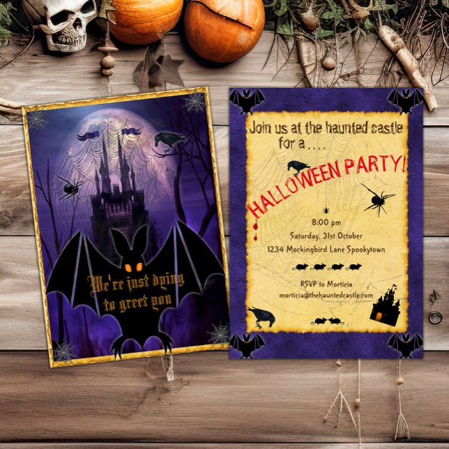 Haunted Castle Halloween  Invitation (Creator Uploaded)
