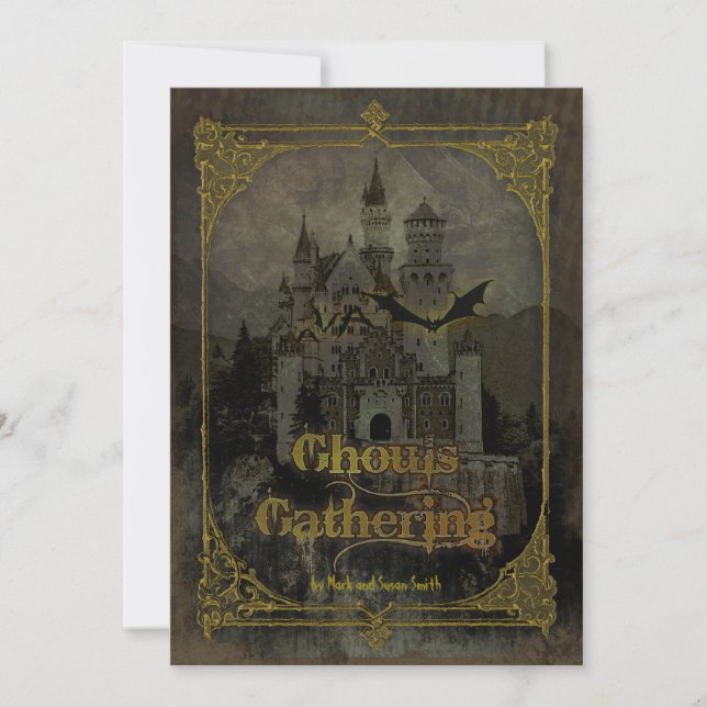Haunted Castle Halloween Party Invitation (Front)