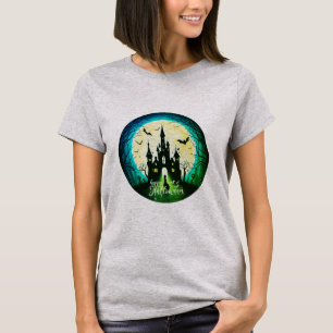 Haunted Castle Happy Halloween Creepy T-Shirt