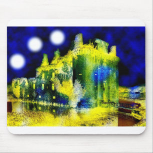 Haunted castle mouse pad