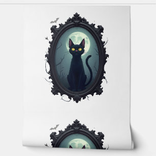 Haunted Cat Mirror Wallpaper
