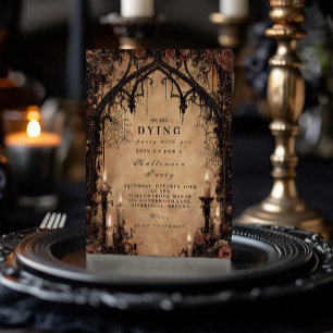 Haunted Cathedral Gothic Halloween Invitation