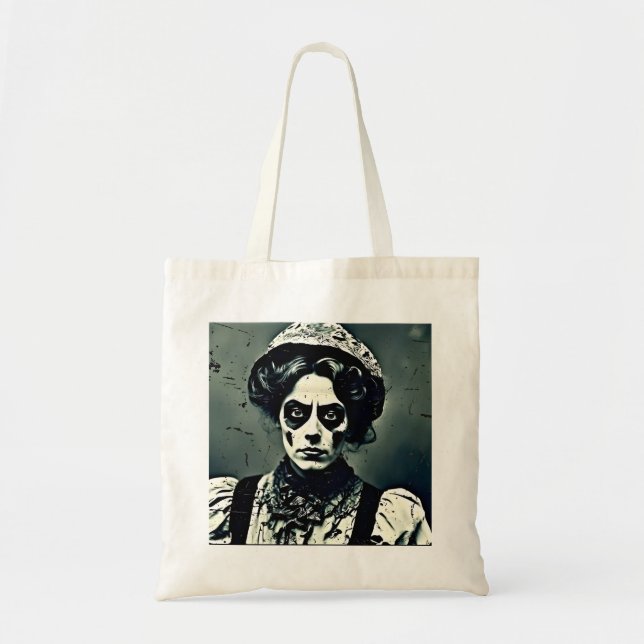 Haunted Clown Tote Bag (Front)