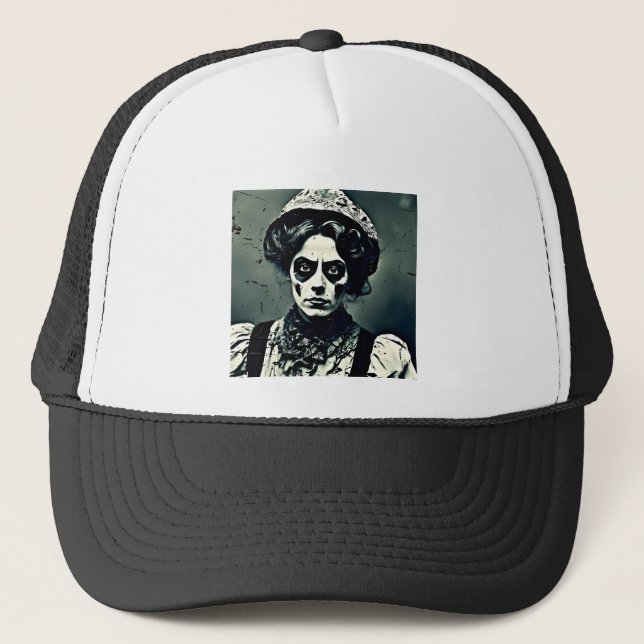 Haunted Clown Trucker Hat (Front)