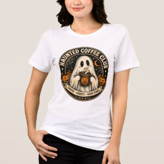 Haunted Coffee Club Cute Spooky Tri-Blend Shirt