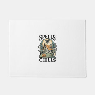 Haunted Cottage Halloween Shirt for Spooky Season_ Doormat