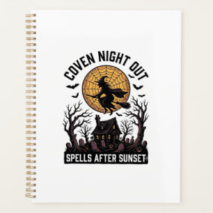 Haunted Coven Shirt Vintage Witch House Halloween  Planner