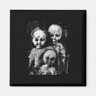 Haunted Creepy Doll Horror Toy Halloween Goth Alt Magnet