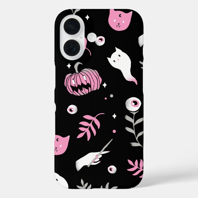 Haunted Cuties Pink Spooky Spirits Case-Mate iPhone Case (Back)