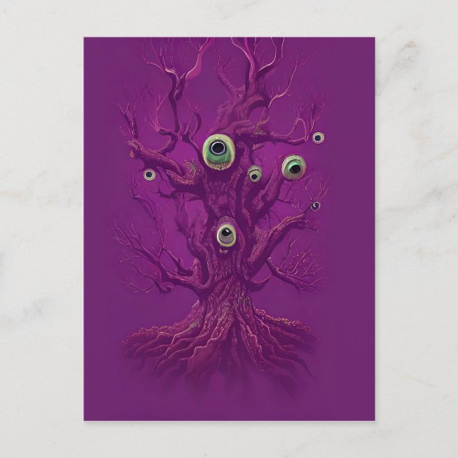 Haunted Dream Tree Postcard (Front)