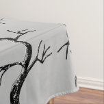 Haunted Eerie Oaks Spooktacular Halloween Tablecloth<br><div class="desc">Complete your Spooktacular celebration with our matching "Haunted Eerie Oaks Spooktacular Halloween" Tablecloth, an essential part of our exclusive collection. Designed with hand-drawn, mysterious oak trees by the talented Nathalie Portet, this tablecloth brings an air of enchantment and sophistication to your Halloween party. Make sure to look at the matching...</div>