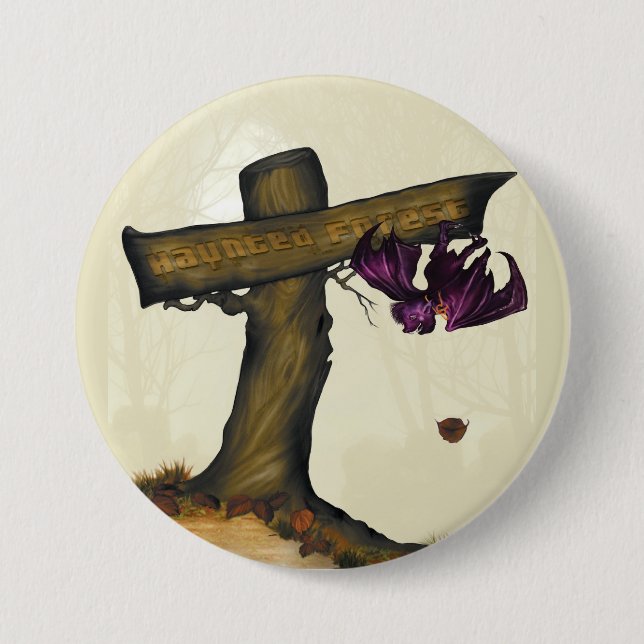 Haunted Forest Button (Front)