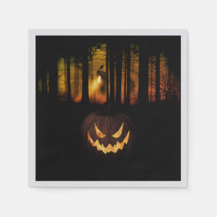Haunted Forest Halloween Napkin