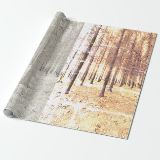 Haunted forest wrapping paper