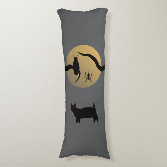 Haunted Full Moon Body Pillow (Front Vertical)