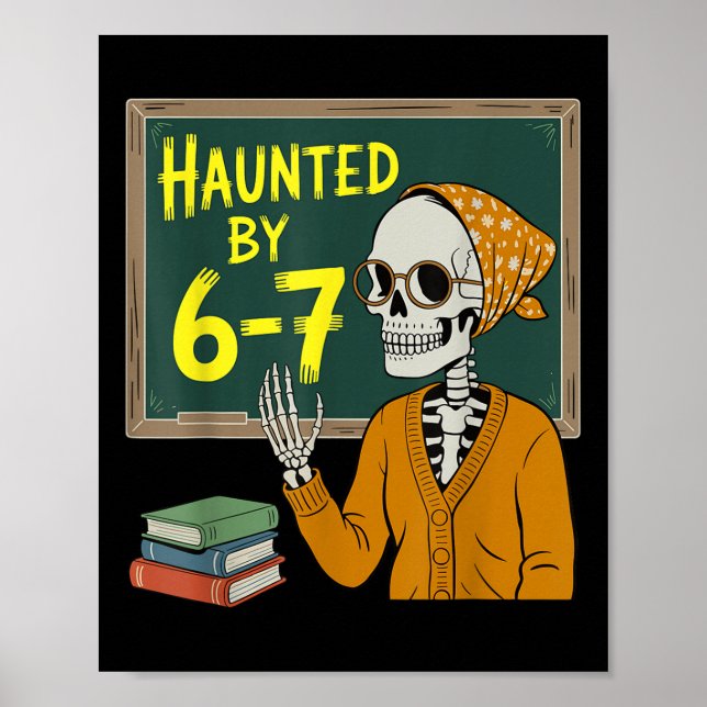 Haunted Funny 67 Six Seven Meme Matching 6 7 Costu Poster (Front)