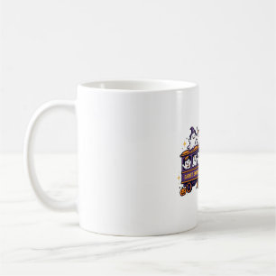 Haunted Ghost Express Train Night Art Coffee Mug