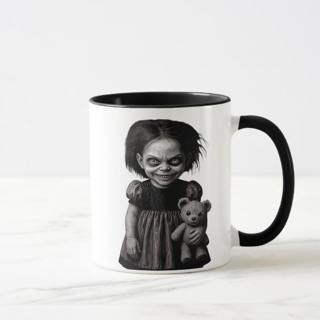 Haunted Gothic Doll Mug (Right)