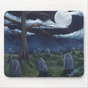 Haunted Graveyard Mouse Pad