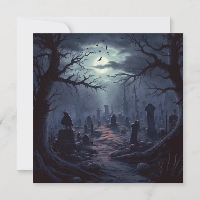 Haunted Graveyard: Twilight's Necropolis Invitation (Front)