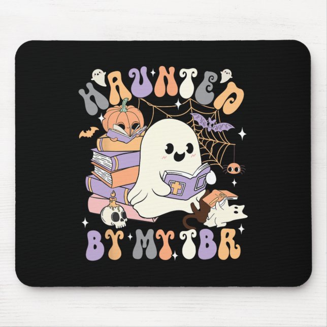 Haunted Halloween Costume Ghost  Mouse Pad (Front)