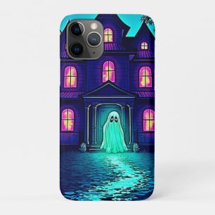 Haunted Halloween Ghost House Design iPhone 11 Pro Case