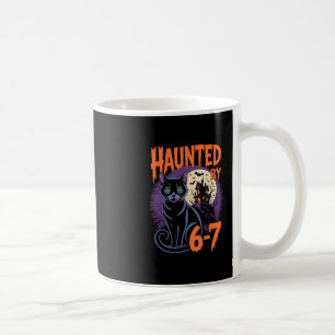 Haunted Halloween Haunted 67 Number 67 Six Seven M Coffee Mug