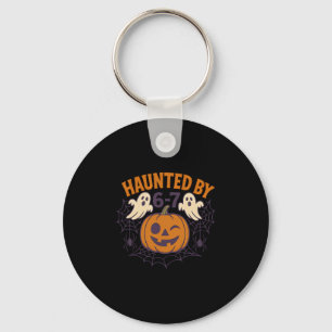 Haunted Halloween Haunted 67 Number 67 Six Seven M Key Ring