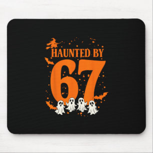 Haunted Halloween Haunted 67 Number 67 Six Seven M Mouse Pad