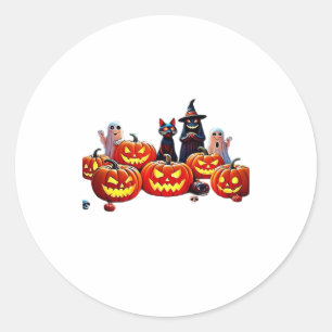 Haunted Halloween Night Design Classic T-Shirt Classic Round Sticker