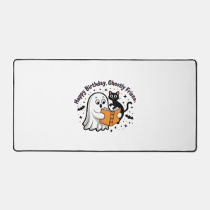 Haunted Halloween Night Design Classic T-Shirt Desk Mat