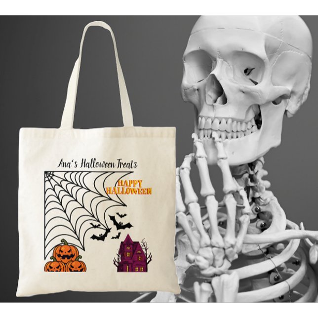 Haunted Halloween Night Tote Bag (Creator Uploaded)