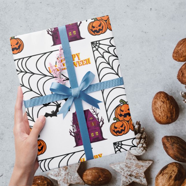 Haunted Halloween Night Wrapping Paper (Creator Uploaded)