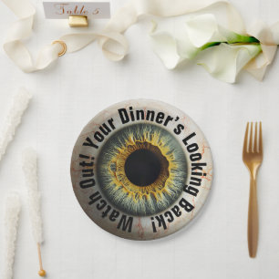 👁️Haunted Halloween Party! Paper Plate